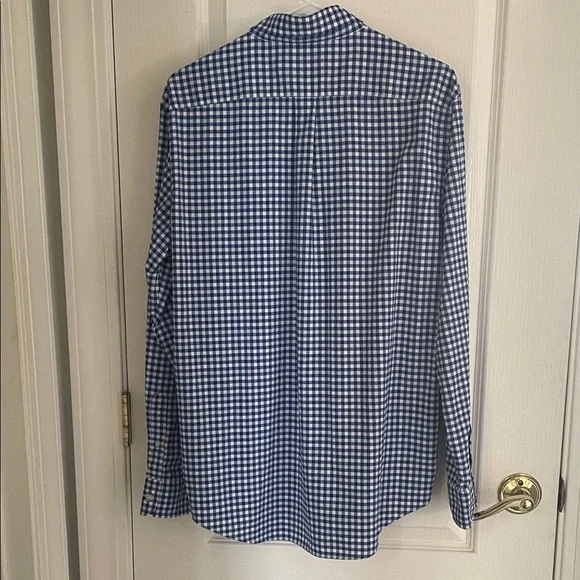 Vineyard Vines Royal Blue Gingham Button-Down Shirt - Picture 4 of 7